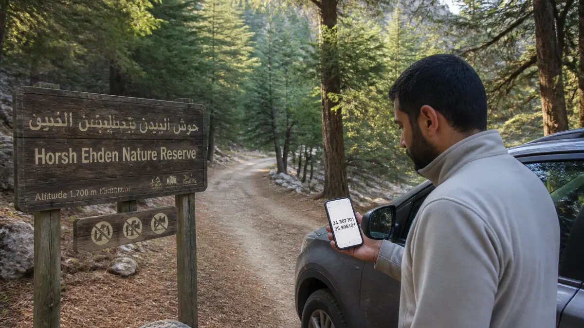 Horsh Ehden au Liban : que révèlent les coordonnées 34.307701, 35.996101