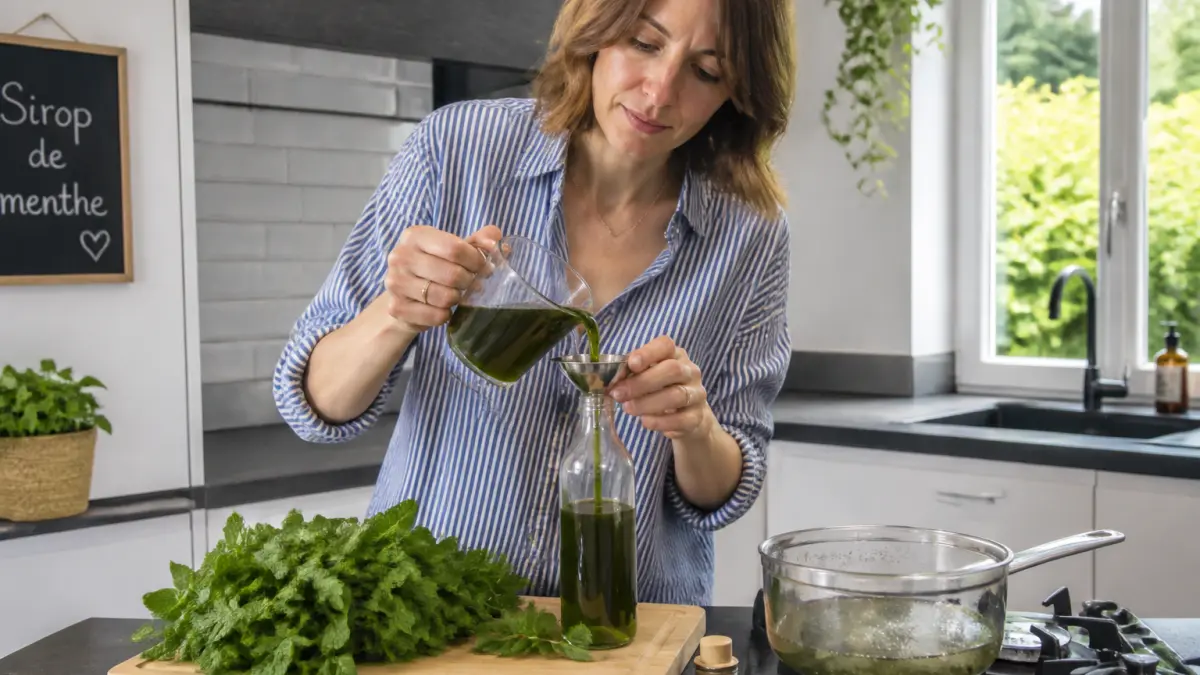 Préparez un sirop de menthe maison en 30 minutes pour moins de 5 € et rafraîchissez vos boissons