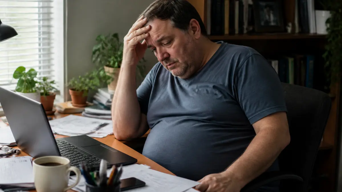 On associe fréquemment le ventre rond des hommes à la malbouffe : en vérité, le stress et les hormones ont un impact majeur