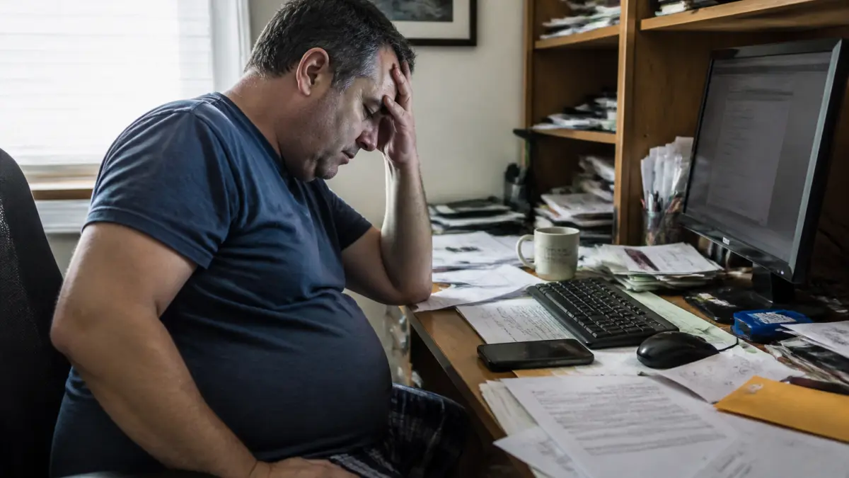 On associe fréquemment le ventre rond des hommes à la malbouffe : en vérité, le stress et les hormones ont un impact majeur