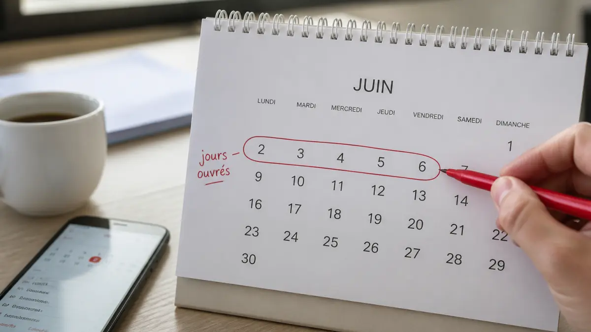 Jours ouvrables ou ouvrés : ne faites plus l'erreur dans vos calculs
