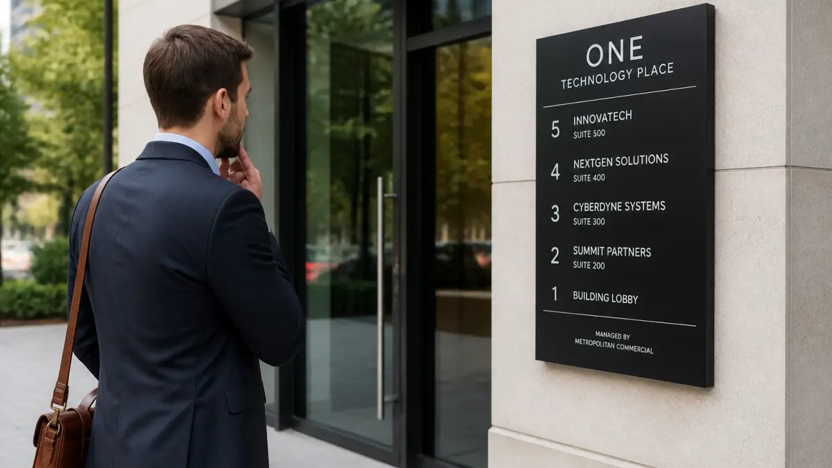 Signalétique entreprise : l'outil discret qui booste l'expérience visiteur