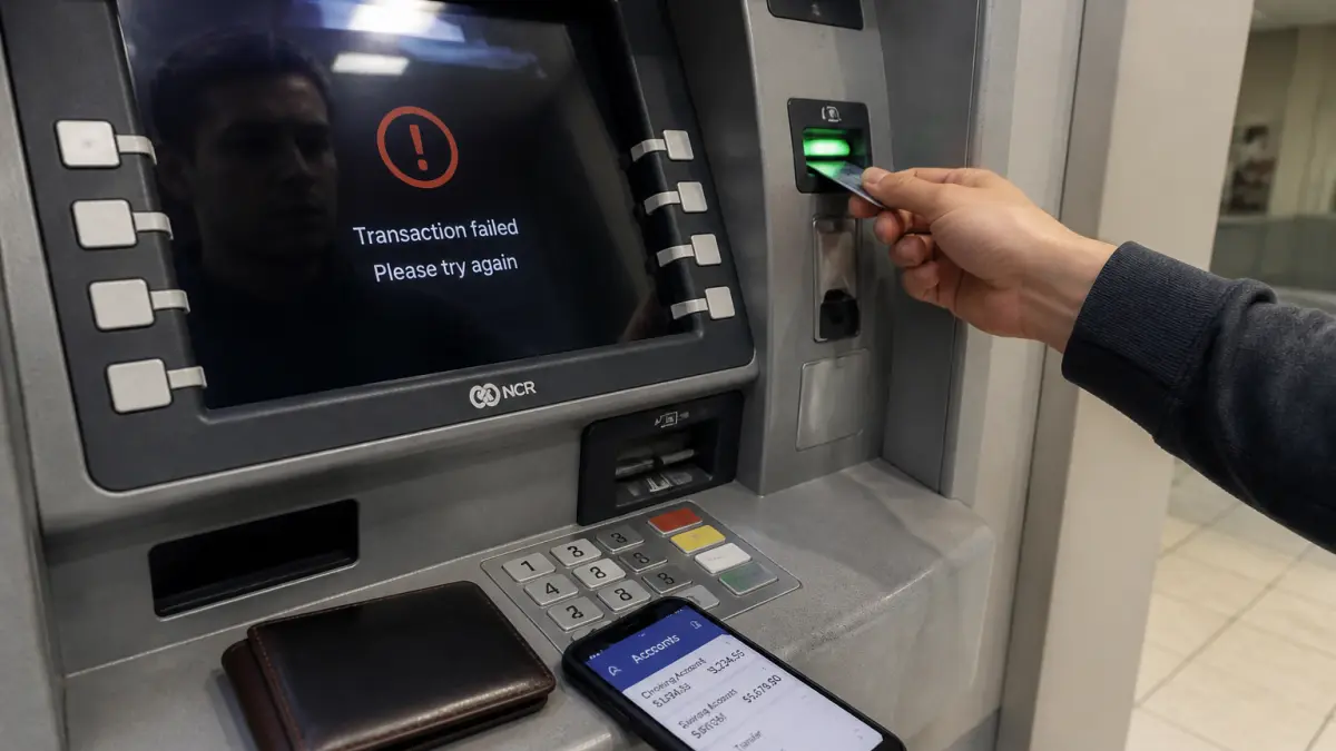 Distributeur bloqué : le geste simple pour débloquer votre carte