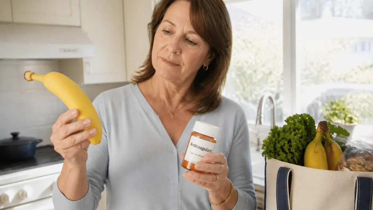 Banane et anticoagulant : attention aux interactions